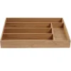 Range couverts organisateur 5 compartiments en bambou 34x24xH4cm < Gifi Outlet