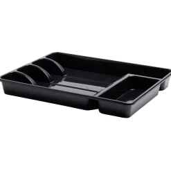 Range-couverts plastique noir