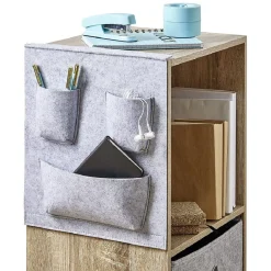 Rangement Box Cube pochette feutrine gris clair 34x30cm < Gifi Outlet