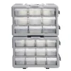 Rangement bricolage modulable plastique gris 9 casiers 28x17xH16cm < Gifi Clearance