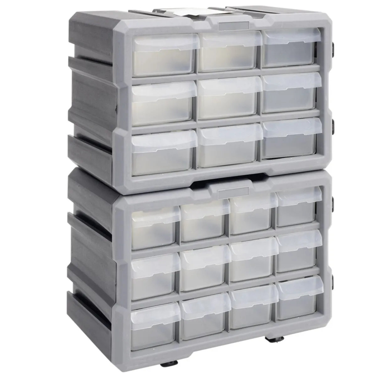 Rangement bricolage modulable plastique gris 9 casiers 28x17xH16cm < Gifi Clearance