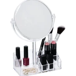Rangement cosmétique miroir 9 compartiments 20x15xH5cm < Gifi Clearance