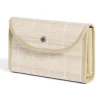 Rangement de porte à suspendre bambou et tissu 2 compartiments 25x9xH49cm