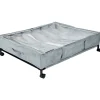 Rangement dessous de lit 12 compartiments souple à roulettes 76x60xH20cm