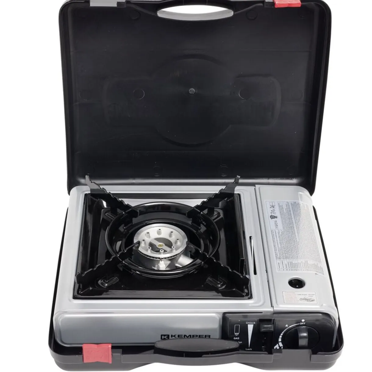 Réchaud à gaz 1,9W noir 33x29xH8cm < Gifi New