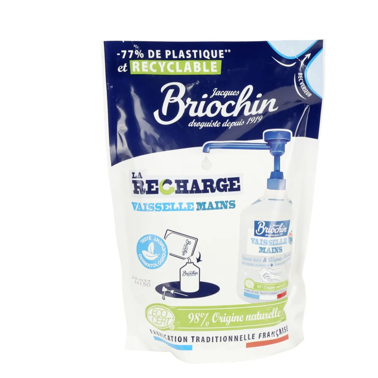 Recharge liquide vaisselle et mains 450ml