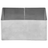 Rectangle de présentation en inox