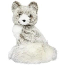 Renard en peluche Noël H18 cm