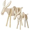 Renne de Noël en bois à assembler x2 < Gifi Outlet