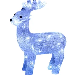 Renne de Noël lumineux blanc froid 30 led < Gifi Discount