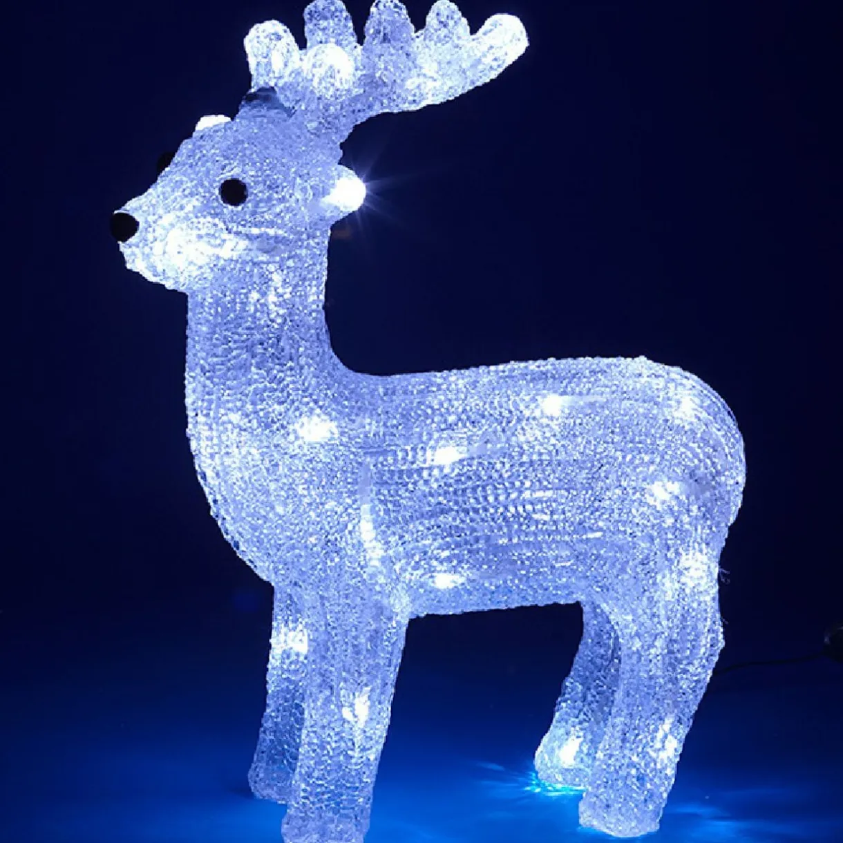 Renne de Noël lumineux blanc froid 30 led < Gifi Discount
