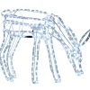 Renne 3D lumineux animé blanc clignotant