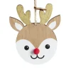 Renne à suspendre en bois "Mon 1er Noël" H11,5cm