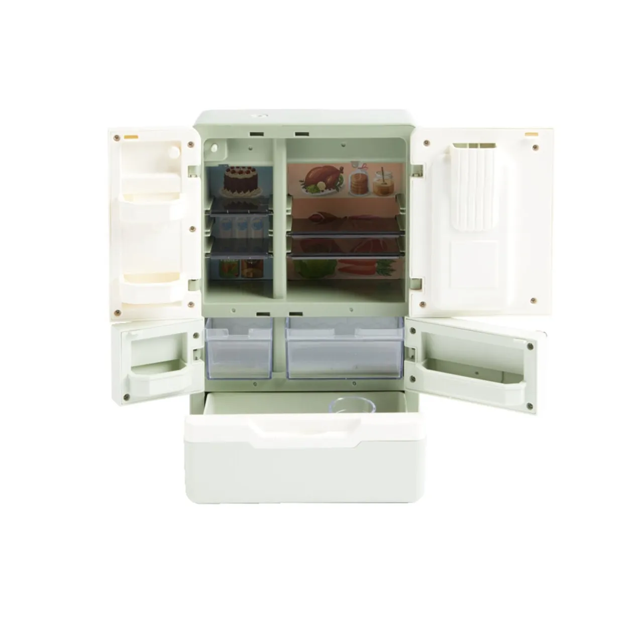 Réfrigérateur factice enfant sonore et lumineux 15,5x9,5xH23,5cm