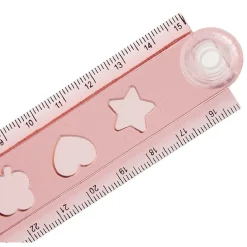 Règle pliable 15 à 30cm plastique rouge < Gifi Hot