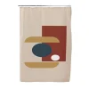 Rideau de douche beige motif moderne 180x200cm < Gifi Outlet