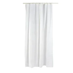 Rideau de douche blanc vinyle 180xH200cm
