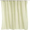 Rideau de douche effet lin 180x200cm polyester vert amande