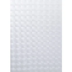 Rideau de douche motif carré blanc opaque 180xH200cm < Gifi Hot
