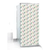 Rideau de douche motif feuillage abstrait blanc vert rouge 180x200cm < Gifi Sale