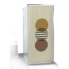 Rideau de douche motif rond marron et brun 180x200cm 100% polyester < Gifi Best