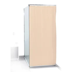 Rideau de douche uni rose 180x200cm