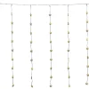 Rideau de fenêtre Noël lumineux 54LED pluie d'étoiles L200cm < Gifi New