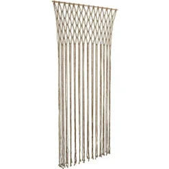 Rideau de porte macramé beige 90xH200cm < Gifi Outlet
