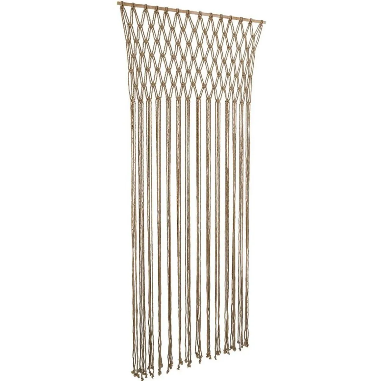 Rideau de porte macramé beige 90xH200cm < Gifi Outlet