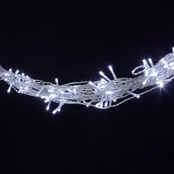 Rideau électrique 387 LED 5,6m blanc froid < Gifi Online