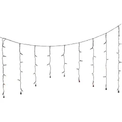 Rideau lumineux Halloween 50 LED orange L135xH70cm