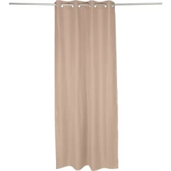 Rideau occultant effet tramé beige 140x240cm