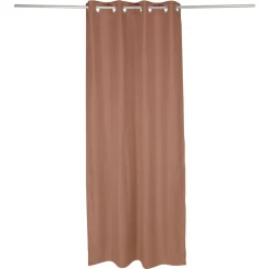 Rideau occultant effet tramé terracotta 140x240cm < Gifi Sale