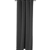 Rideau occultant porte noir 135x240cm < Gifi Online