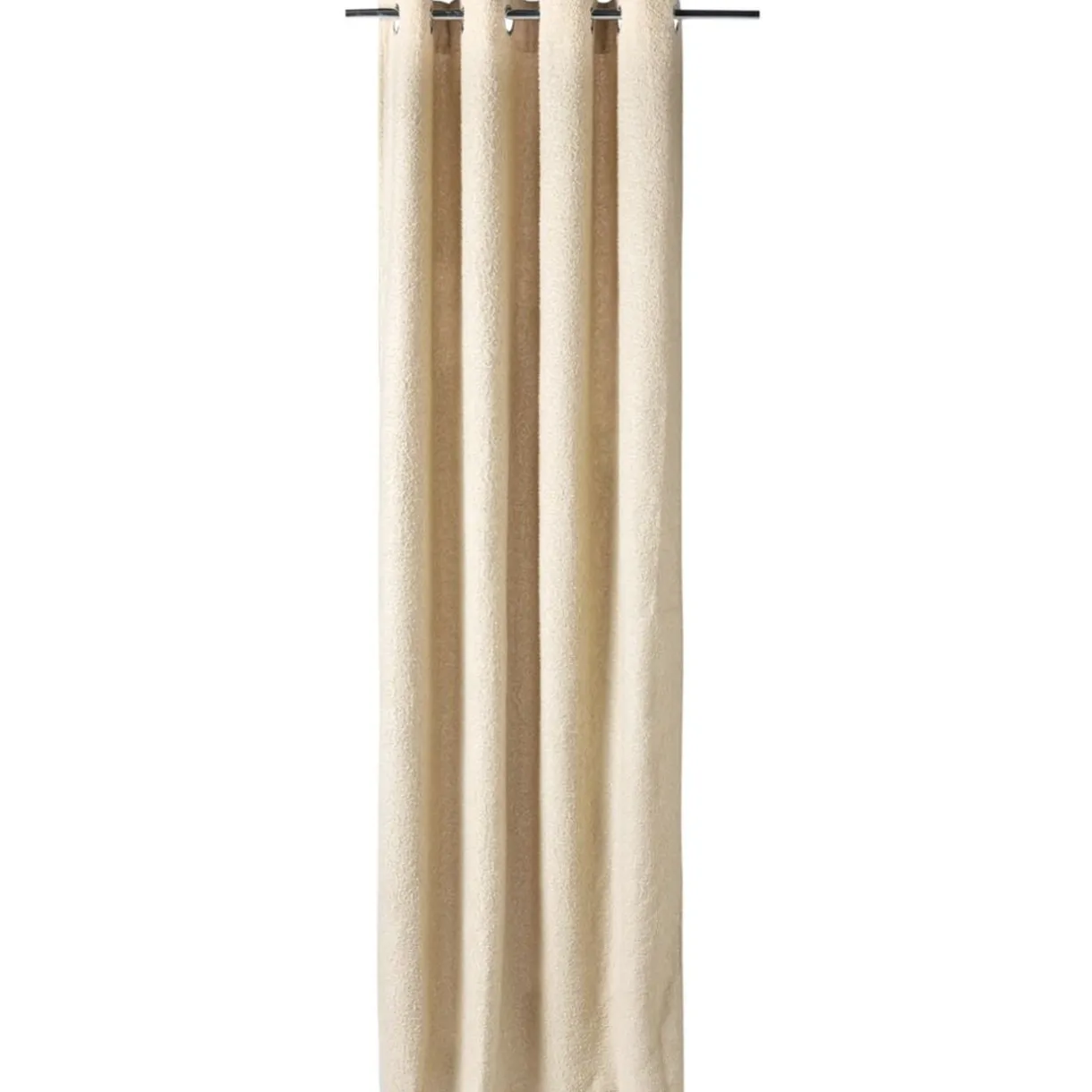 Rideau à oeillets bouclette polyester beige 140x240cm < Gifi Sale