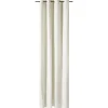 Rideau à oeillets bouclette polyester blanc 140x240cm < Gifi Clearance