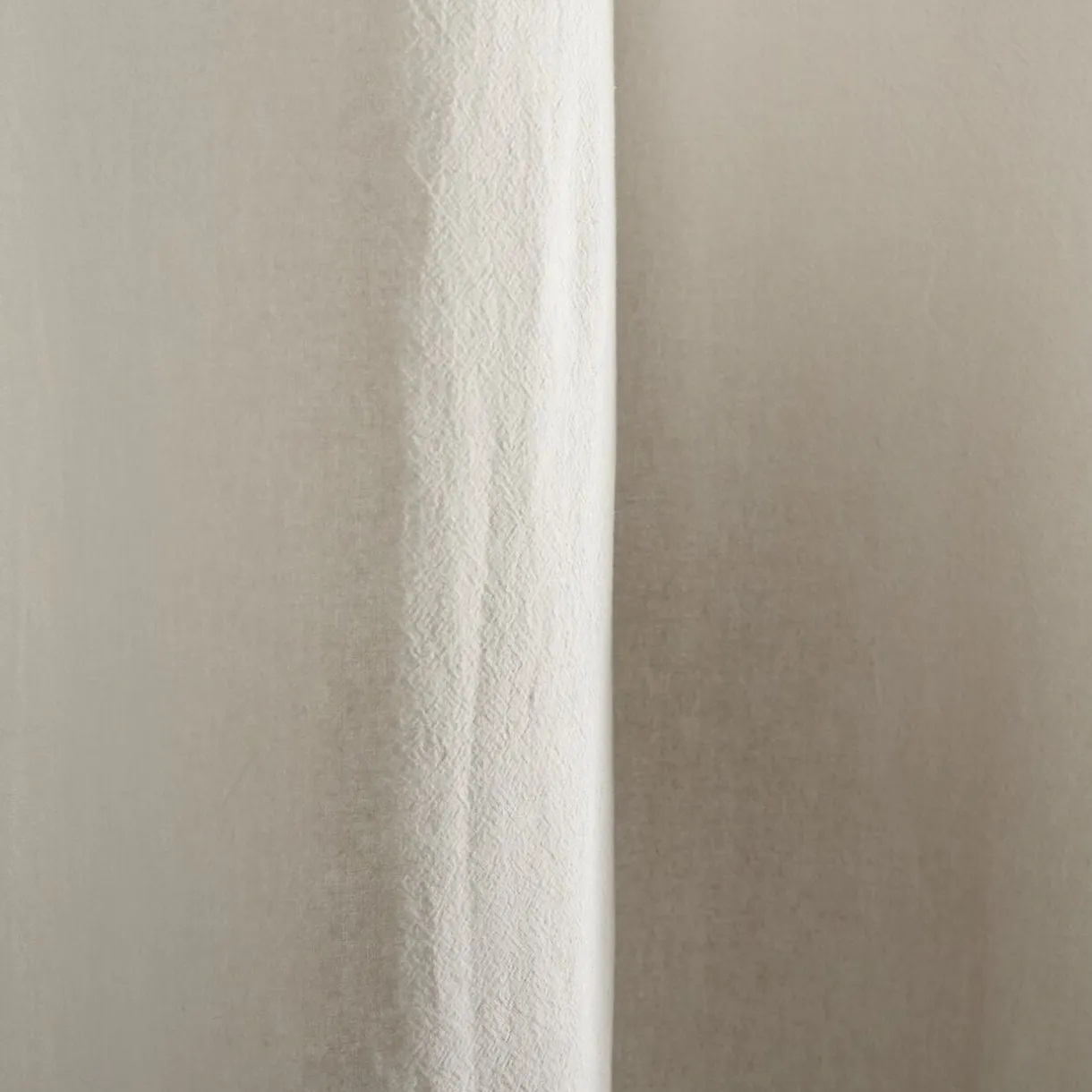 Rideau à oeillets coton lavé beige 140x240cm < Gifi Discount