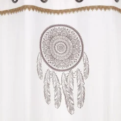 Rideau à oeillets écru frise imitation dentelle 140x240cm - Orylia < Gifi Sale