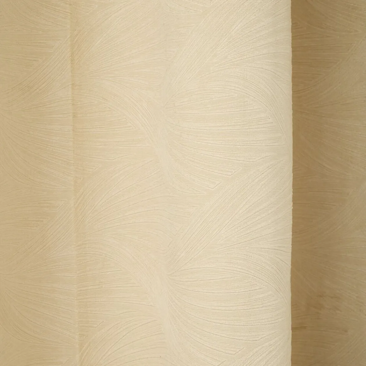 Rideau à oeillets embossé polyester uni 140x240cm (3 modèles)