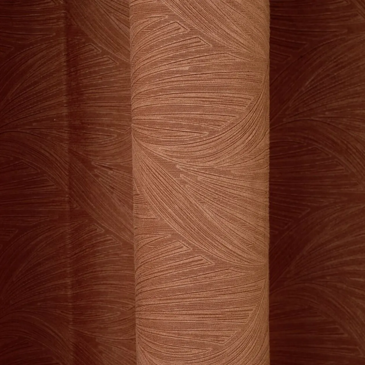 Rideau à oeillets embossé polyester uni 140x240cm (3 modèles)