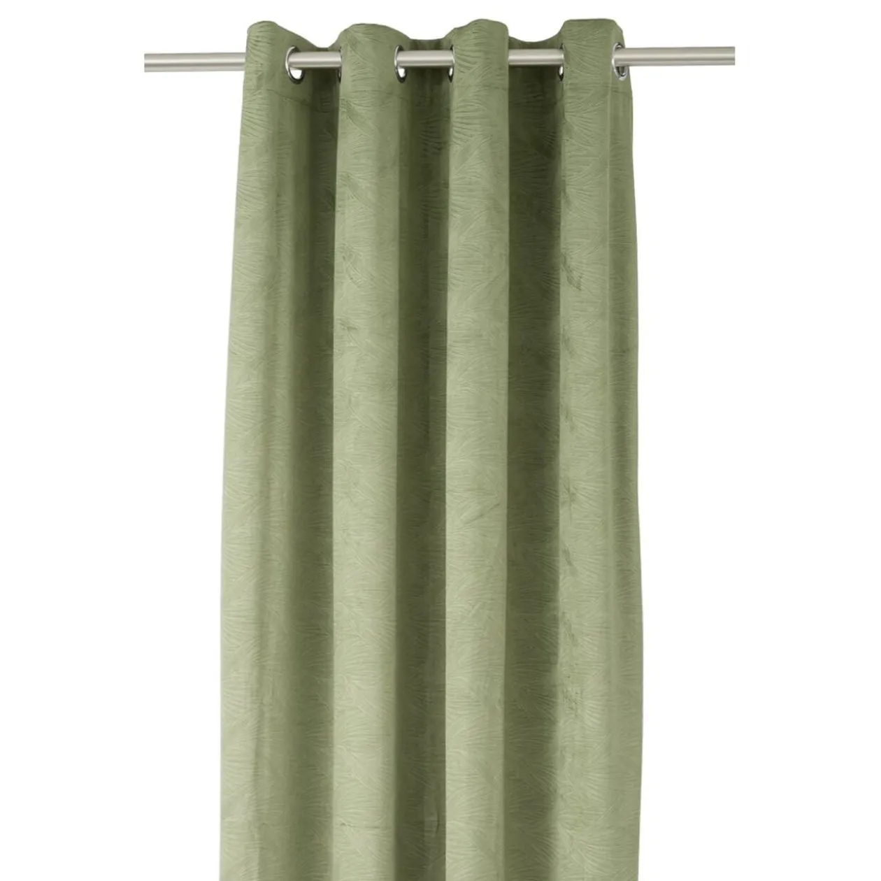 Rideau à oeillets embossé polyester uni 140x240cm (3 modèles)