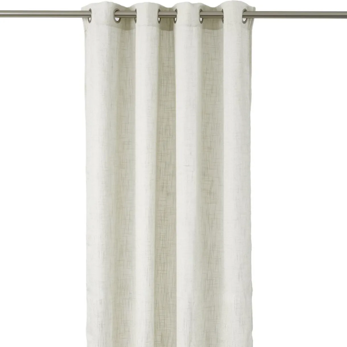 Rideau à oeillets jacquard polyester uni 135x240cm (2 modèles) < Gifi Hot