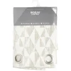 Rideau à oeillets motif jacquard taupe140x240cm < Gifi