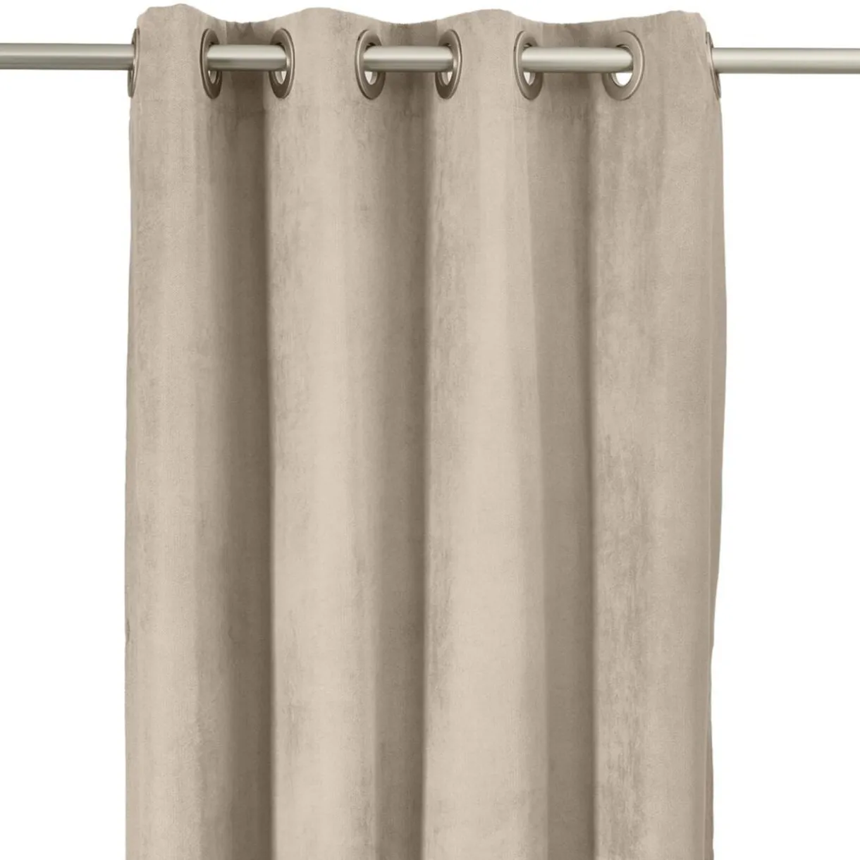 Rideau à oeillets toucher doux polyester uni 135x240cm (3 modèles) < Gifi Sale
