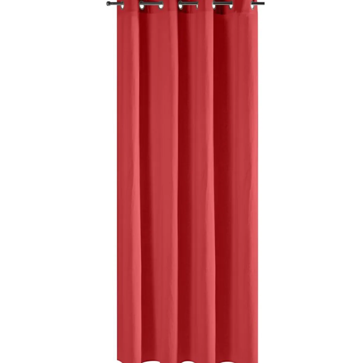 Rideau à oeillets 140x240cm uni rouge < Gifi Clearance