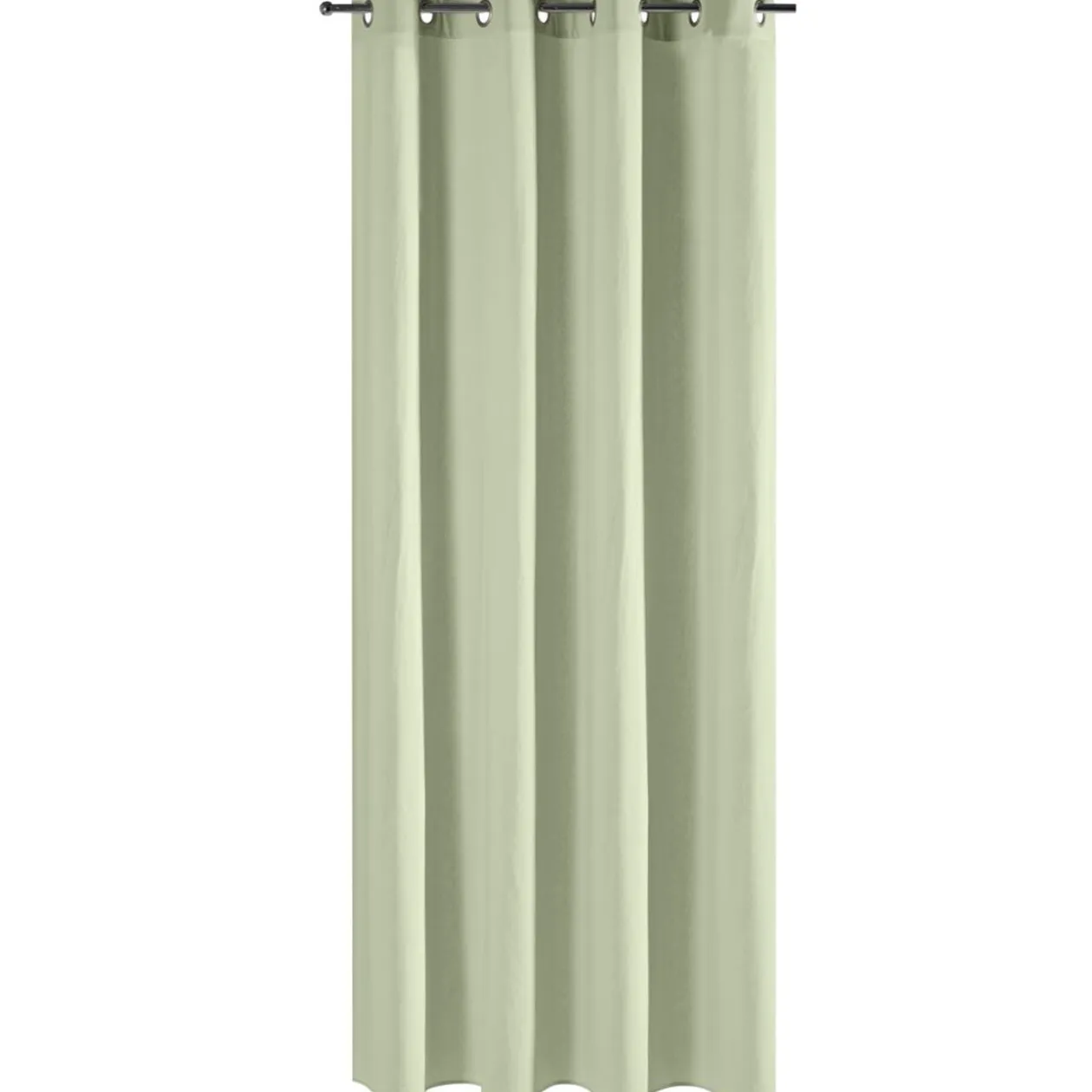 Rideau à oeillets 140x240cm uni vert céladon