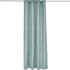 Rideau polycoton 140x240cm feuillage vert