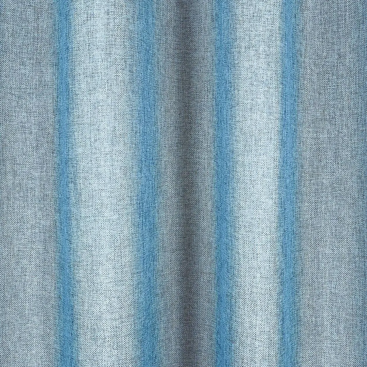Rideau polyester 140x240cm bleu chiné