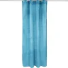 Rideau polyester 140x240cm effet velours bleu < Gifi New