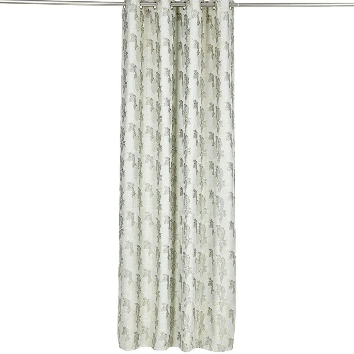Rideau polyester 140x240cm jacquard feuilles < Gifi Sale